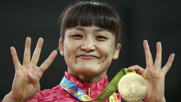 Japonská zápasnice Kaori Ičová. Japonská zápasnice Kaori Ičová.