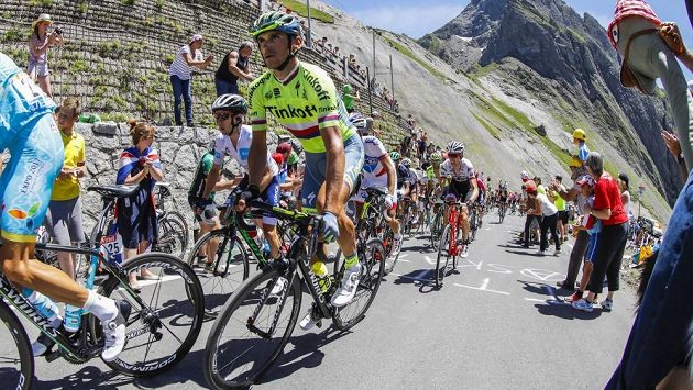 Roman Kreuziger na trati Tour de France. Roman Kreuziger na trati Tour de France.