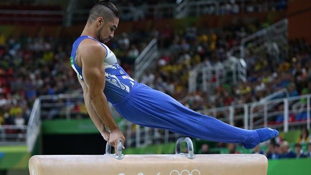 Britský gymnasta Louis Smith na olympiádě v Riu de Janeiro. Britský gymnasta Louis Smith na olympiádě v Riu de Janeiro.