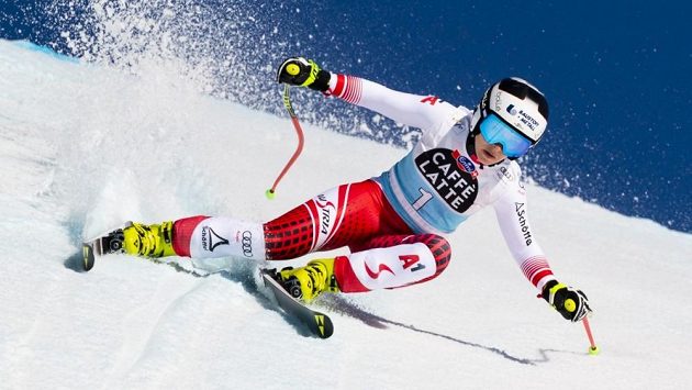 Nicole Schmidhoferová na archivním snímku ze závodu SP v Crans-Montaně. Nicole Schmidhoferová na archivním snímku ze závodu SP v Crans-Montaně.