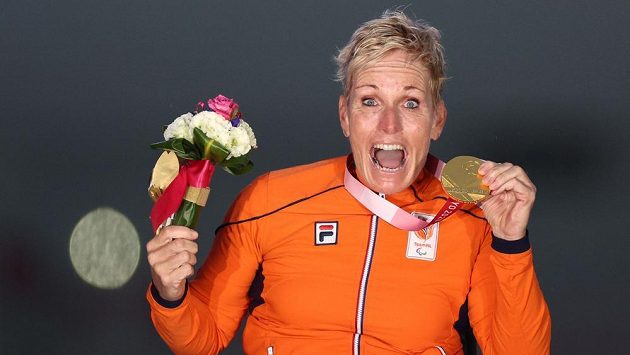Nizozemská handicapovaná sportovkyně Jennette Jansenová Nizozemská handicapovaná sportovkyně Jennette Jansenová