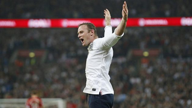 Anglický útočník Wayne Rooney. Anglický útočník Wayne Rooney.