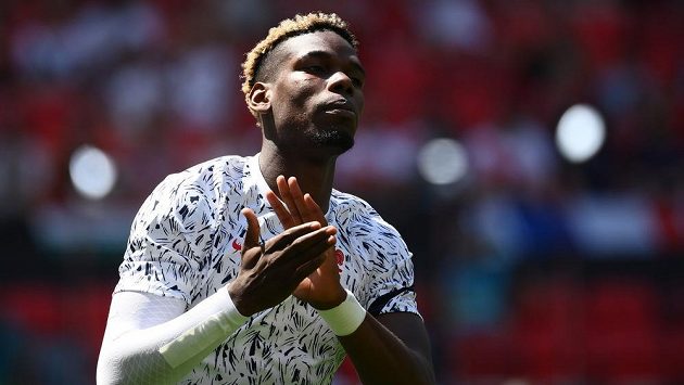 Francouzský reprezentant Paul Pogba během EURO. Francouzský reprezentant Paul Pogba během EURO.