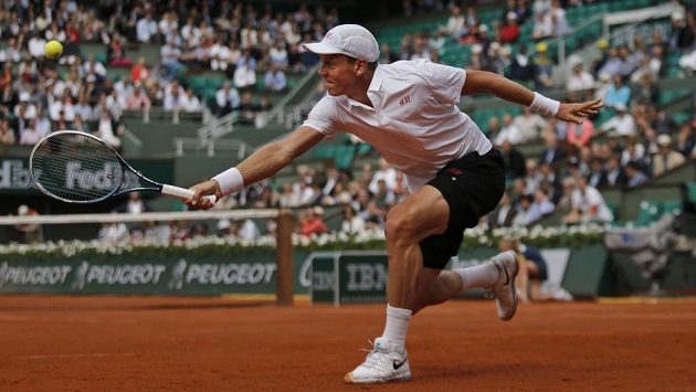 Tomáš Berdych v prvním kole French Open. Tomáš Berdych v prvním kole French Open.