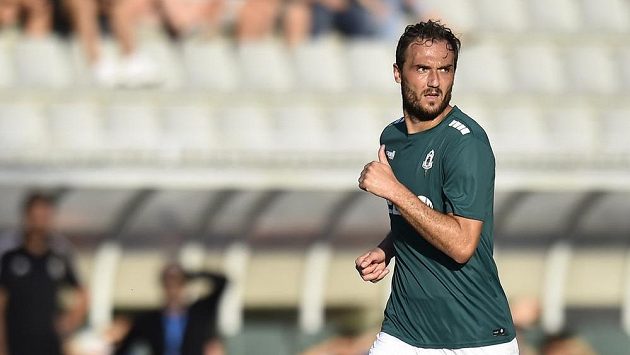 Martin Doležal z Jablonce v duelu proti Mladé Boleslavi. Martin Doležal z Jablonce v duelu proti Mladé Boleslavi.