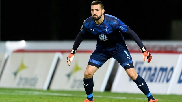 Brankář Dušan Melichárek v dresu Malmö FF. Brankář Dušan Melichárek v dresu Malmö FF.