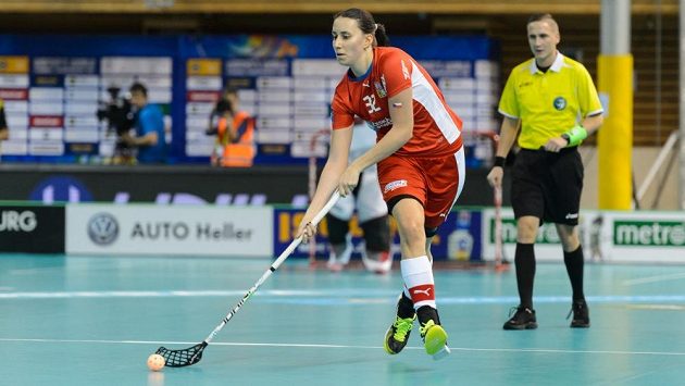 Florbalistka Martina Čapková. Florbalistka Martina Čapková.