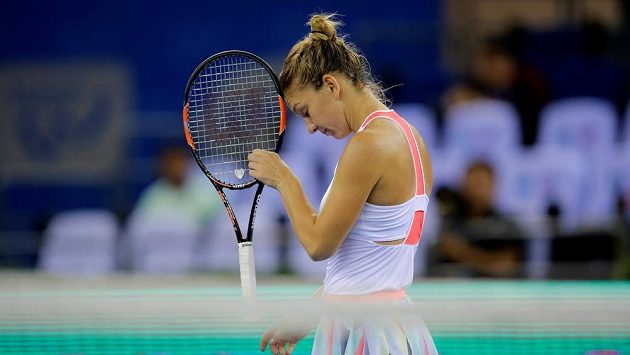 Rumunská tenistka Simona Halepová. Rumunská tenistka Simona Halepová.