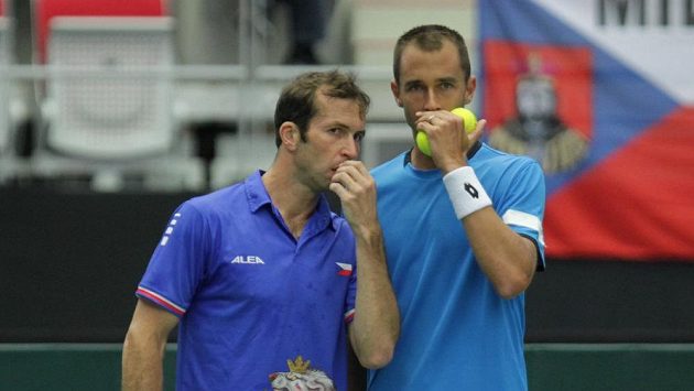 Radek Štěpánek (vlevo) si zahraje čtyřhru na olympiádě v Riu s Lukášem Rosolem. Radek Štěpánek (vlevo) si zahraje čtyřhru na olympiádě v Riu s Lukášem Rosolem.