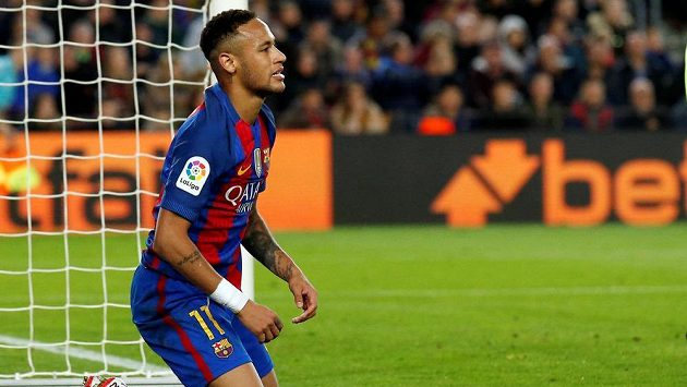 Útočník Barcelony Neymar. Útočník Barcelony Neymar.