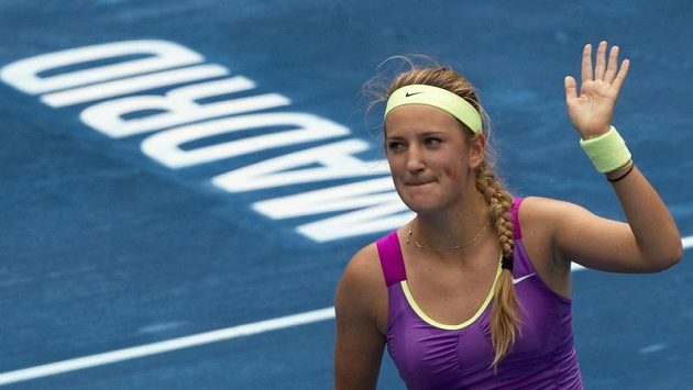 Běloruska Viktoria Azarenková se raduje z postupu do finále turnaje v Madridu. Běloruska Viktoria Azarenková se raduje z postupu do finále turnaje v Madridu.
