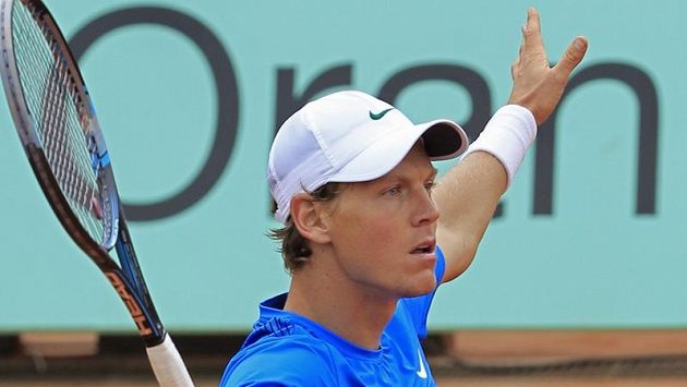 Tomáš Berdych během svého působení na Roland Garros Tomáš Berdych během svého působení na Roland Garros