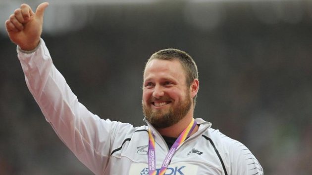 Mistr světa ve vrhu koulí Tom Walsh. Mistr světa ve vrhu koulí Tom Walsh.