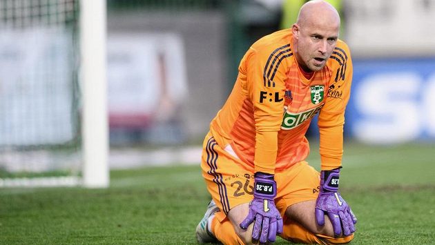 Brankář Karviné Petr Bolek. Brankář Karviné Petr Bolek.