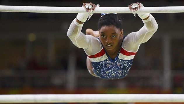 Americká sportovní gymnastka Simone Bilesová. Americká sportovní gymnastka Simone Bilesová.