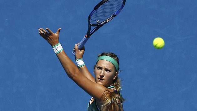 Běloruska Viktoria Azarenková v utkání s Japonkou Naomi Osakaovou. Běloruska Viktoria Azarenková v utkání s Japonkou Naomi Osakaovou.