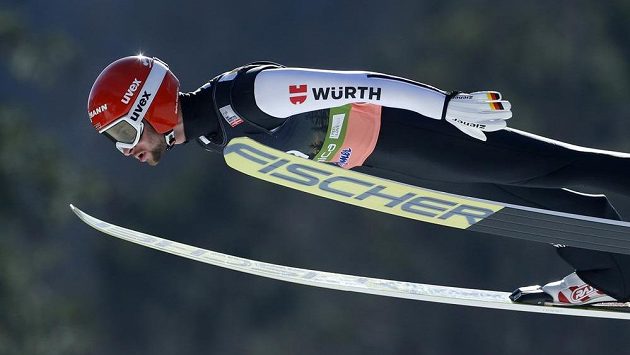 Němec Markus Eisenbichler v Planici. Němec Markus Eisenbichler v Planici.