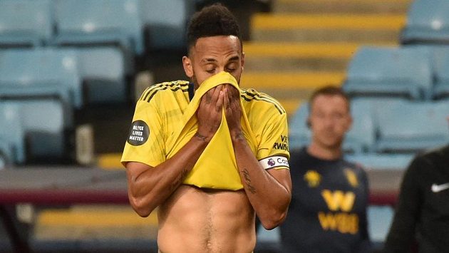 Hvězda Arsenalu - Pierre-Emerick Aubameyang. Hvězda Arsenalu - Pierre-Emerick Aubameyang.