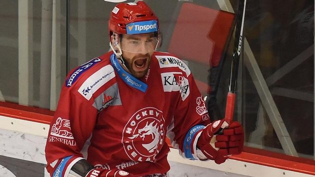 Tomáš Marcinko z Třince se raduje z gólu v extraligovém duelu s Jihlavou. Trefí se slovenský útočník i proti Malmö? Tomáš Marcinko z Třince se raduje z gólu v extraligovém duelu s Jihlavou. Trefí se slovenský útočník i proti Malmö?