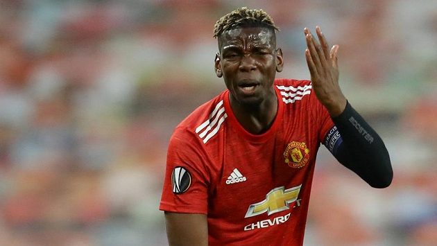 Fotbalista Manchesteru United Paul Pogba. Fotbalista Manchesteru United Paul Pogba.