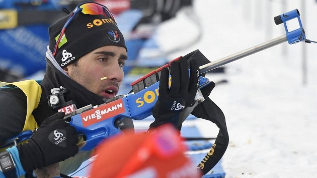 Vedoucí muž Světového poháru Martin Fourcade. Vedoucí muž Světového poháru Martin Fourcade.