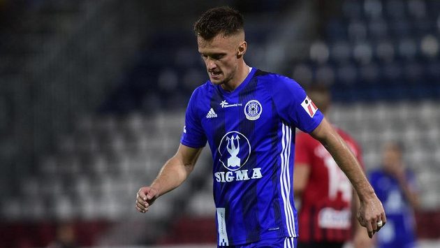 Martin Nešpor z Olomouce během utkání s Opavou. Martin Nešpor z Olomouce během utkání s Opavou.