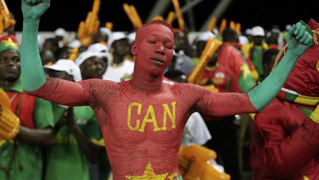 Archivní snímek afrických fanoušků. Archivní snímek afrických fanoušků.