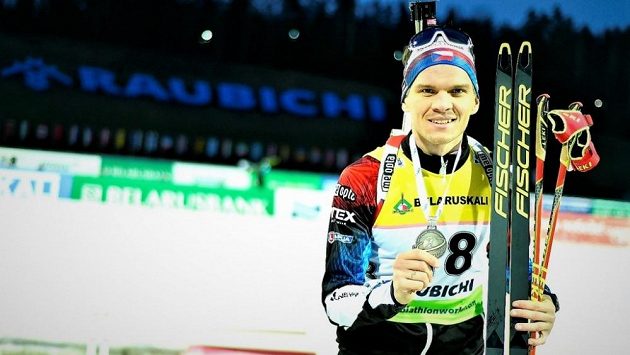 Adam Václavík se stříbrnou medailí za supersprint v Raubiči. Adam Václavík se stříbrnou medailí za supersprint v Raubiči.