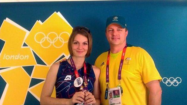 Střelkyně Kateřina Emmons s otcem Petrem Kůrkou Střelkyně Kateřina Emmons s otcem Petrem Kůrkou