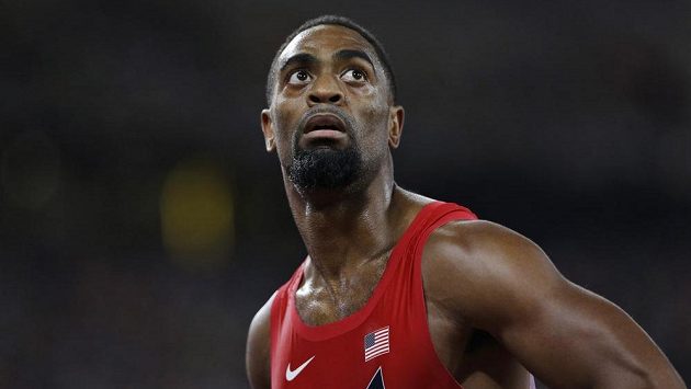 Američan Tyson Gay na archivním snímku. Američan Tyson Gay na archivním snímku.