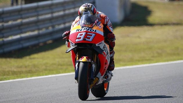 Marc Márquez na trati japonské GP. Marc Márquez na trati japonské GP.