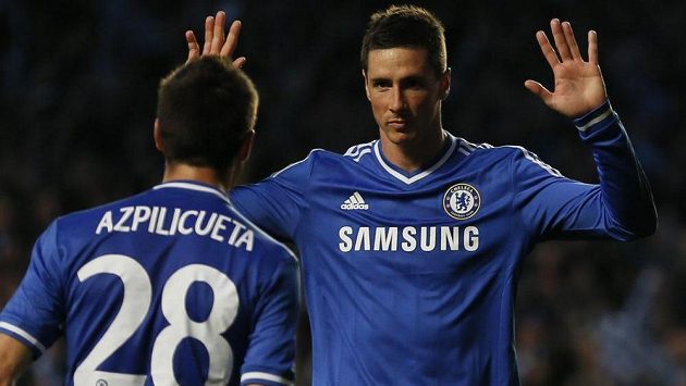 Útočník Chelsea Fernando Torres (vpravo) i Cesar Azpilicueta mají šanci zahrát na MS v Brazílii. Útočník Chelsea Fernando Torres (vpravo) i Cesar Azpilicueta mají šanci zahrát na MS v Brazílii.