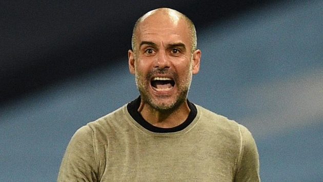 Trenér Manchesteru City Pep Guardiola Trenér Manchesteru City Pep Guardiola