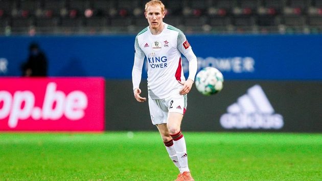 Reprezentační stoper Václav Jemelka v dresu belgické Lovaně. Reprezentační stoper Václav Jemelka v dresu belgické Lovaně.