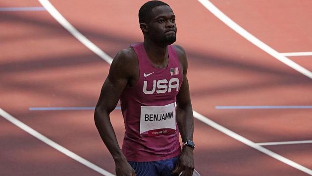 Američan Rai Benjamin získal stříbro v závodě na 400 m překážek. Američan Rai Benjamin získal stříbro v závodě na 400 m překážek.