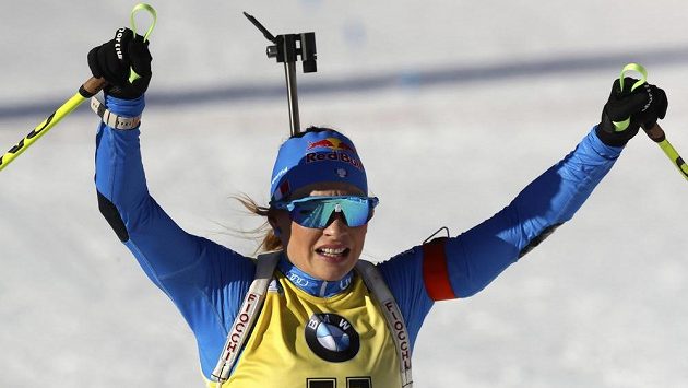 Italská biatlonistka Dorothea Wiererová získala zlato na MS ve vytrvalostním závodě na 15 kilometrů. Italská biatlonistka Dorothea Wiererová získala zlato na MS ve vytrvalostním závodě na 15 kilometrů.