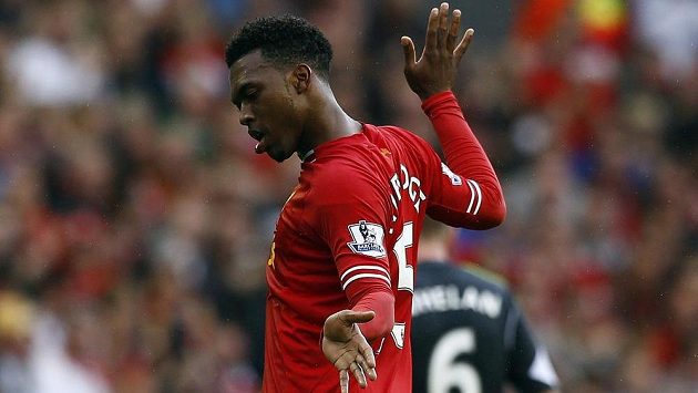 Daniel Sturridge v dresu Liverpoolu. Daniel Sturridge v dresu Liverpoolu.