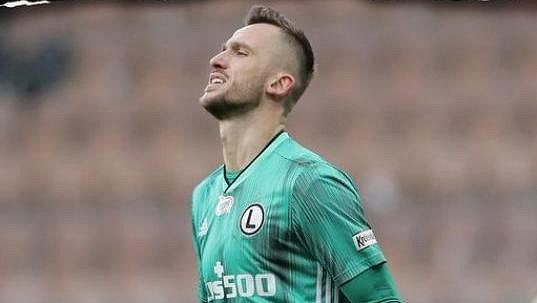 Tomáš Pekhart v dresu Legie Varšava. Tomáš Pekhart v dresu Legie Varšava.