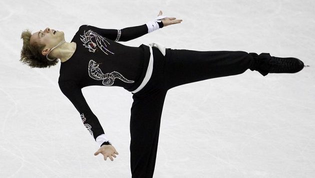 Michal Březina během krátkého programu na MS v Nice Michal Březina během krátkého programu na MS v Nice