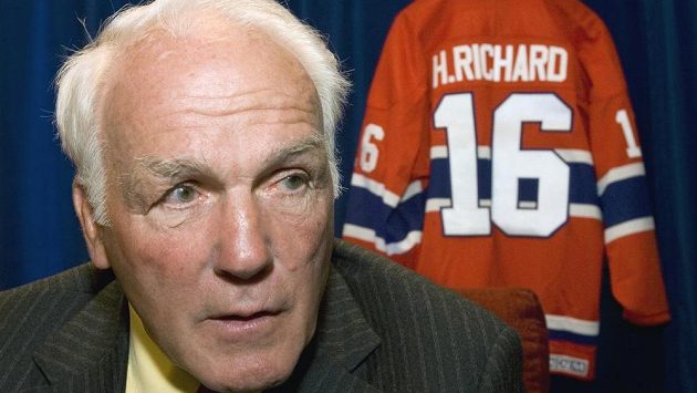 Hokejová legenda Henri Richard na archivním snímku. Hokejová legenda Henri Richard na archivním snímku.