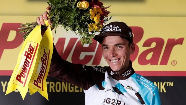 Vítěz 12. etapy Tour de France, domácí Romain Bardet. Vítěz 12. etapy Tour de France, domácí Romain Bardet.