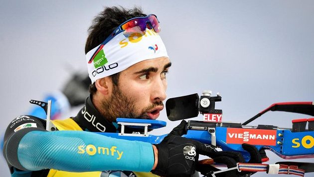 Martin Fourcade v Östersundu. Martin Fourcade v Östersundu.