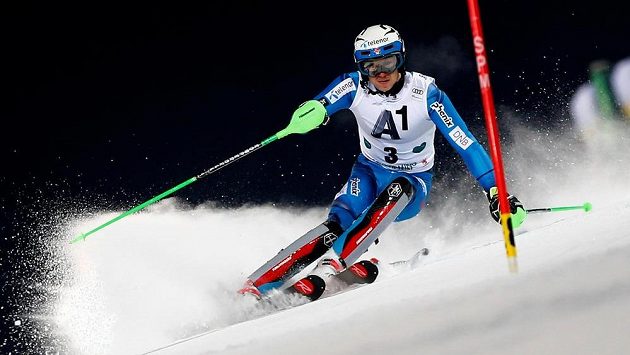 Henrik Kristoffersen na trati ve Schladmingu. Henrik Kristoffersen na trati ve Schladmingu.