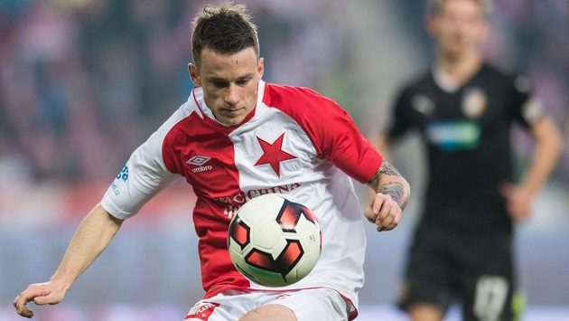 Jan Sýkora ze Slavie Praha. Jan Sýkora ze Slavie Praha.