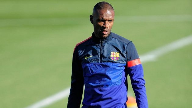 Obránce Barcelony Eric Abidal. Obránce Barcelony Eric Abidal.
