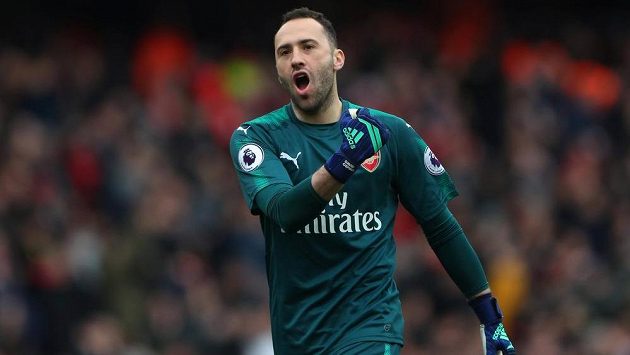 Brankář Arsenalu David Ospina. Brankář Arsenalu David Ospina.