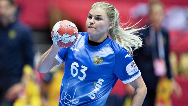 Ruská házenkářka Kristina Kožokarová na ME v Dánsku. Ruská házenkářka Kristina Kožokarová na ME v Dánsku.