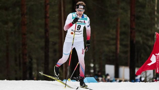 Miroslav Rypl při klasické patnáctce na MS v Lahti. Miroslav Rypl při klasické patnáctce na MS v Lahti.