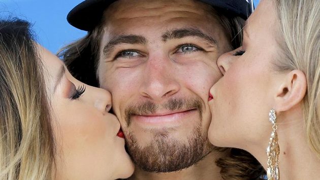 Peter Sagan po etapovém vítězství v závodě Kolem Kalifornie. Peter Sagan po etapovém vítězství v závodě Kolem Kalifornie.