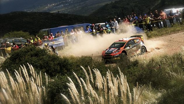 Martin Prokop s Fordem Fiesta WRC na trati Rallye Argentina 2015. Martin Prokop s Fordem Fiesta WRC na trati Rallye Argentina 2015.